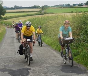 Roddy and Janice climb towards Irvington