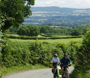The Hart family climb to the Welsh border