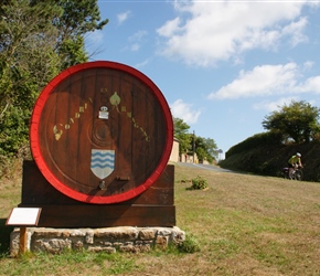 So you pass one decorative barrel in the French Countryside, peaceful isn't it?