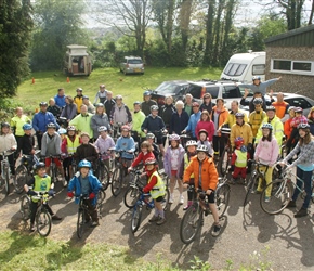 All at the start at Radstock Scout hut