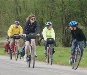 Sarah Broad cycles through North Widcombe