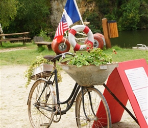 French decorated bicycle