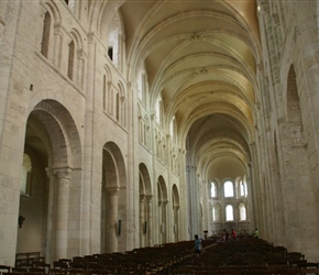 Inside Lessay Cathedral