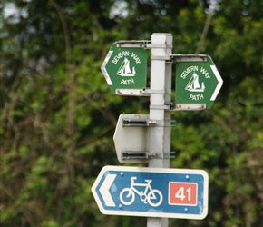 Follow the signposts. The towpath was wide and lovely ride