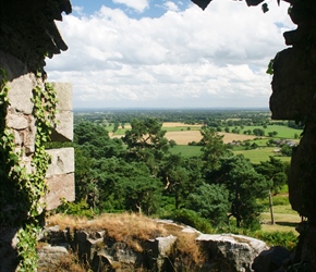 View from Beeston Castle