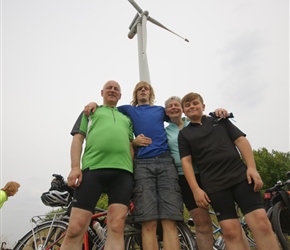 Elliott family under the windmill