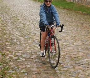 As you can clearly see, Louise loves the cobbles