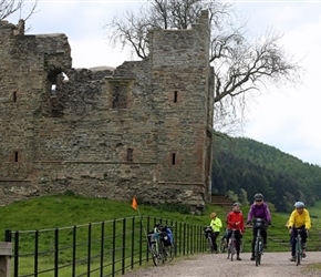 Phil, Jo and Penny leave Hopton Castle