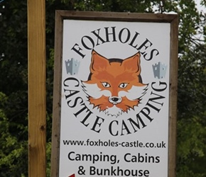 Foxholes campsite sign