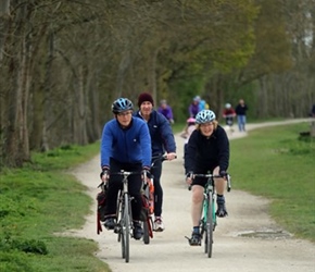 Nigel, William and Penny on Greenway to Stratford