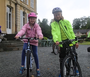 Charlotte and Rose at Chateau de Perron