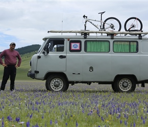 Meja and his van , Mongolia 2019