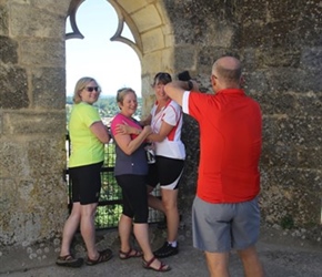Jo, Pauline, Lester and Karen in Abbey Tower
