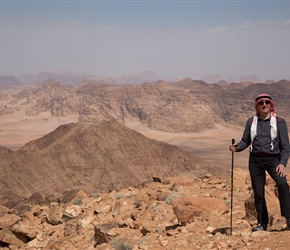 Sheik Elliott atop Um Addami mountain
