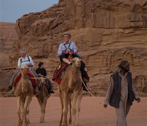 John and Sue camel riding