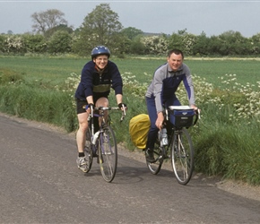 Nigel and Andy on the way to Martock