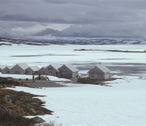 Houses in ice