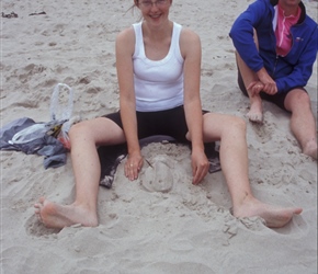 Hannah Matthews on Bamburgh Beach