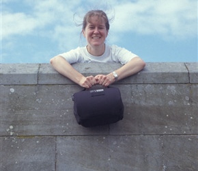 Sarah at Bamburgh Castle
