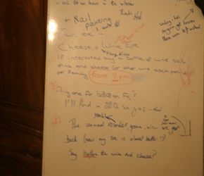 fairwell message on the whiteboard