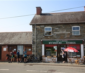 On the left hand side, just before the junction in Llanbrynmair is this small shop and tearoom that serves excellent sandwiches