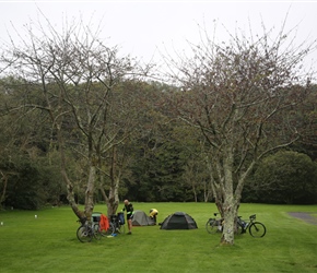 Riverside Campsite, east of Caenarfon