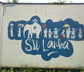 Welcome to Sri Lanka mural