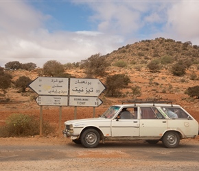 Moroccans are masters at keeping old French cars going, though probably from necessity