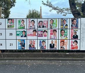 Vote for me,local elections in Nara