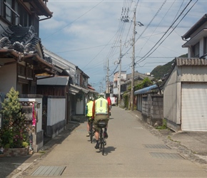 Through a typical Japanese Main Street