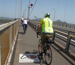Jack crosses the 2nd Kurushima Kaikyo Bridge