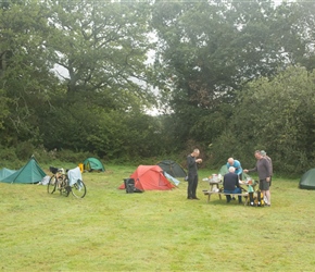 We camped at three Witches Campsite near Bovey Tracey, just off the Dartmoor Way