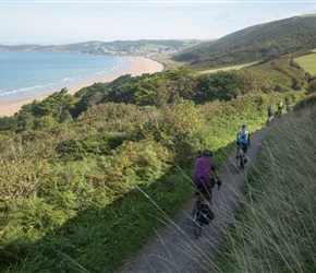 The alternative sustrans route was via the cliff path passing Woolacombe