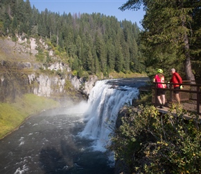 Josie and Steve at Upper Mesa Falls