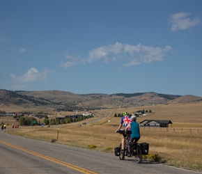 Phil and Verna continue the climb