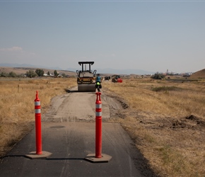 Bike path, another 100 metres completing