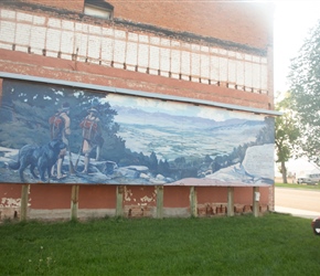 There are ten murals in Whitehall depicting the Lewis and Clark expedition