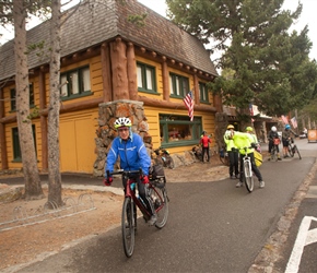 Geoff outside Fishing Bridge Store