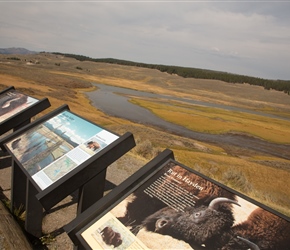 Information boards in the Haydon Valley