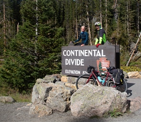 Sharon and Geoff at the Continental Divide