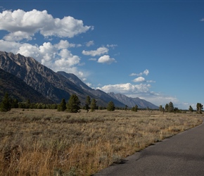 Tetons from the cycleway