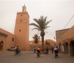 Heading out through the old streets of Tiznit, we passed the Old Mosque with its sticks that are used as steps inside the tower