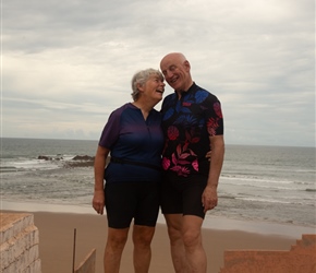 Simon and Laurinda at Plage Lgzira