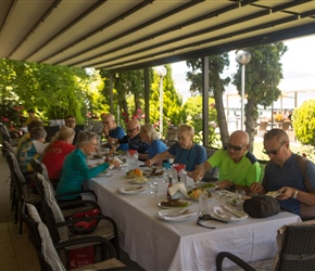 We had lunch at the hotel Millenium before heading out to Macedonia