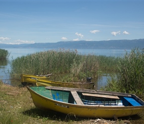 Boats and Lake Ohrid