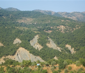 Beehives and mountains