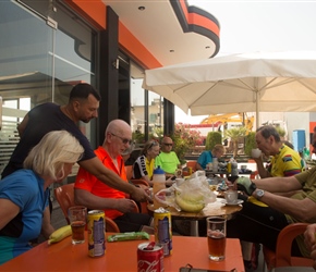 Morning coffee stop just past Saranda