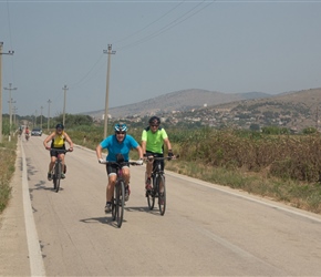 Shirley, Angela and Colin head for Dritas