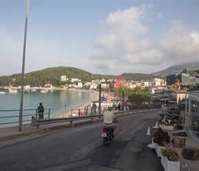 Setting off and passing Himare Beach