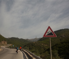 Most signs in Albania say 10%, guess it's cheaper to buy them that way. This one was a bit steeper